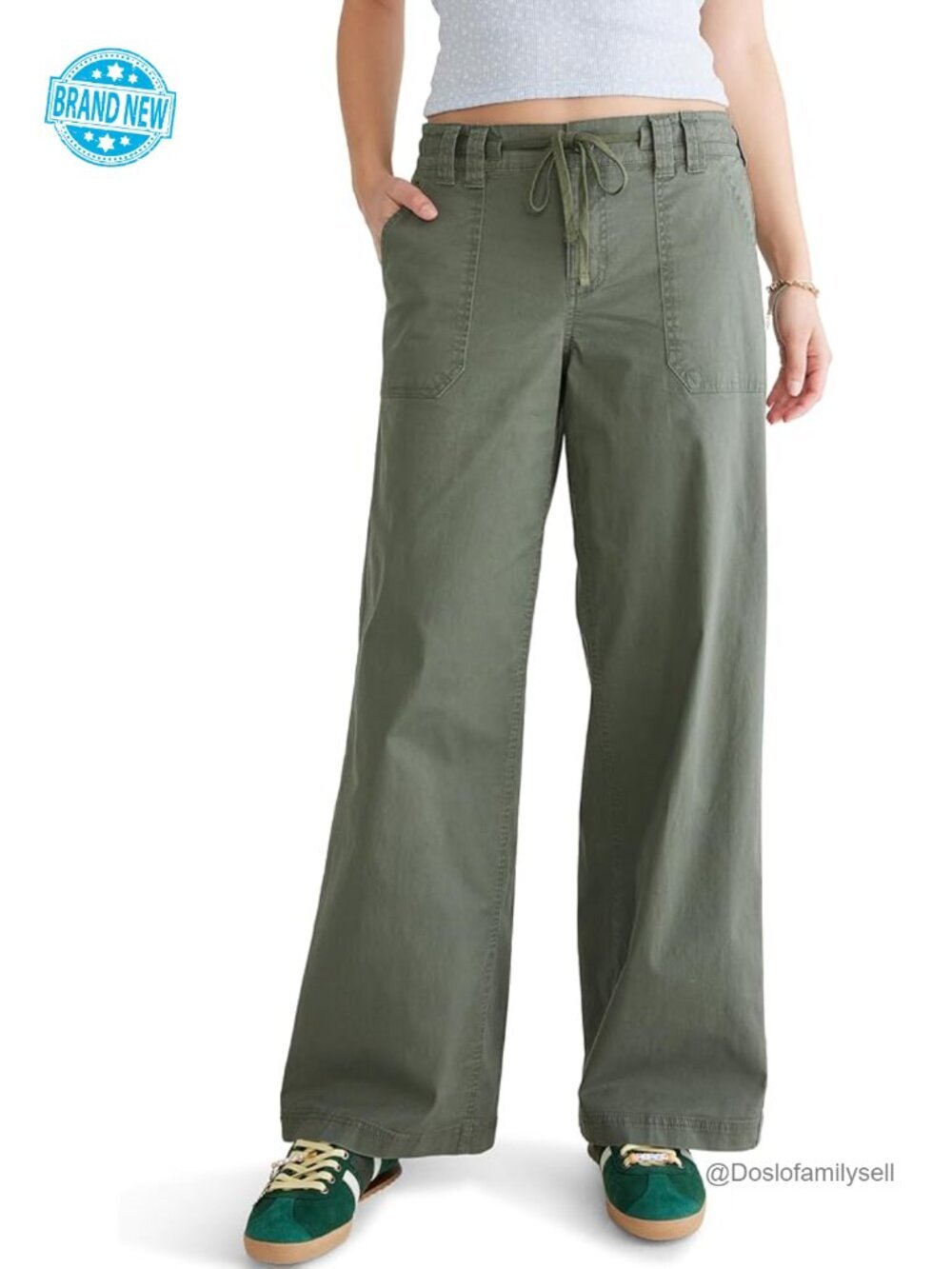 Low Rise Baggy Wide Leg Jeans - Rigid Denim - Recycled Cotton - Size 6